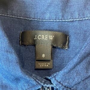J. Crew Indigo Button-Up Shirt size 8